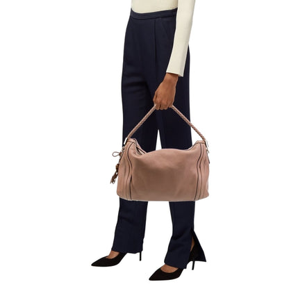 Gucci Pebbled Calfskin Medium Bella Hobo Bag- Cuir (Tan)
