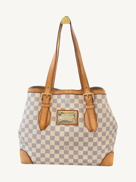 Louis Vuitton Hampstead MM — Damier Azur Shoulder Bag | Discontinued Style