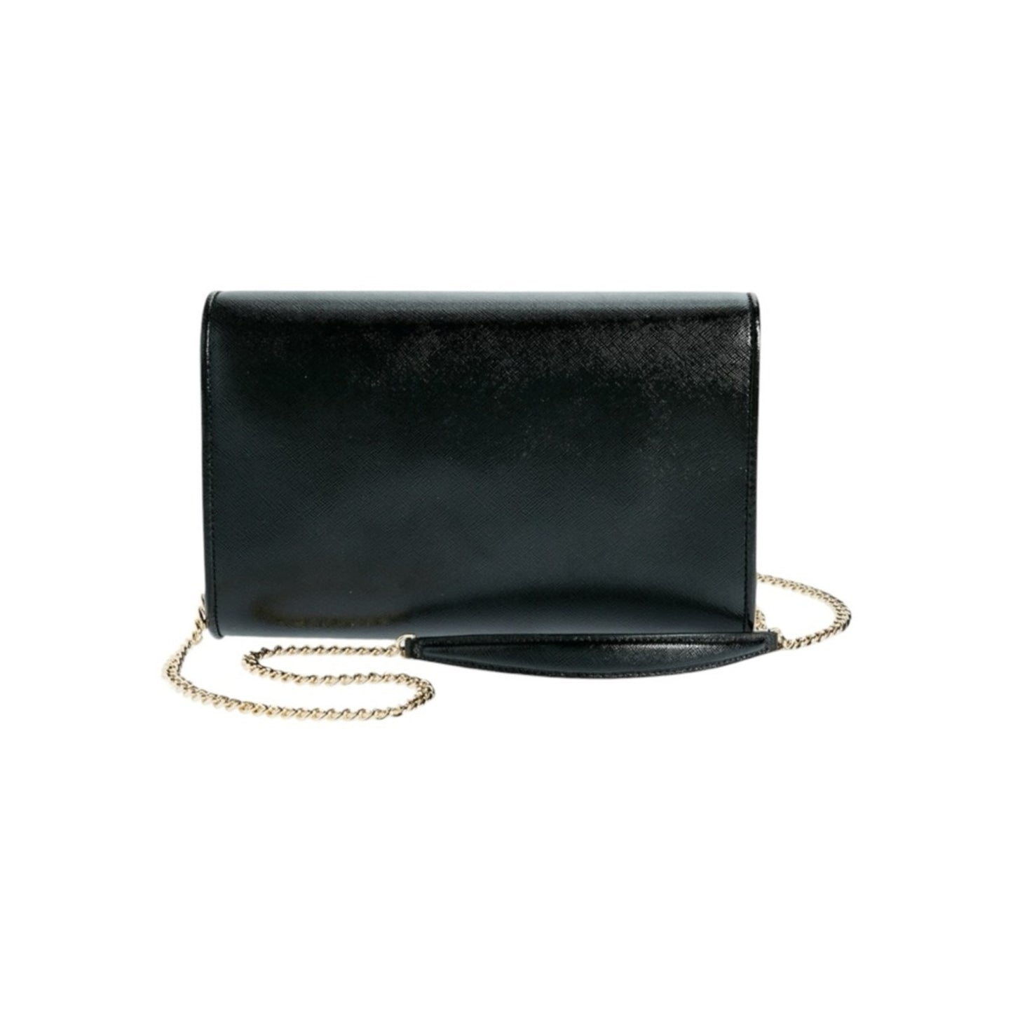 Kate Spade Anna Black Leather Envelope Convertible Clutch Crossbody NWT $298
