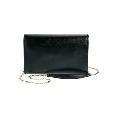 Kate Spade Anna Black Leather Envelope Convertible Clutch Crossbody NWT $298
