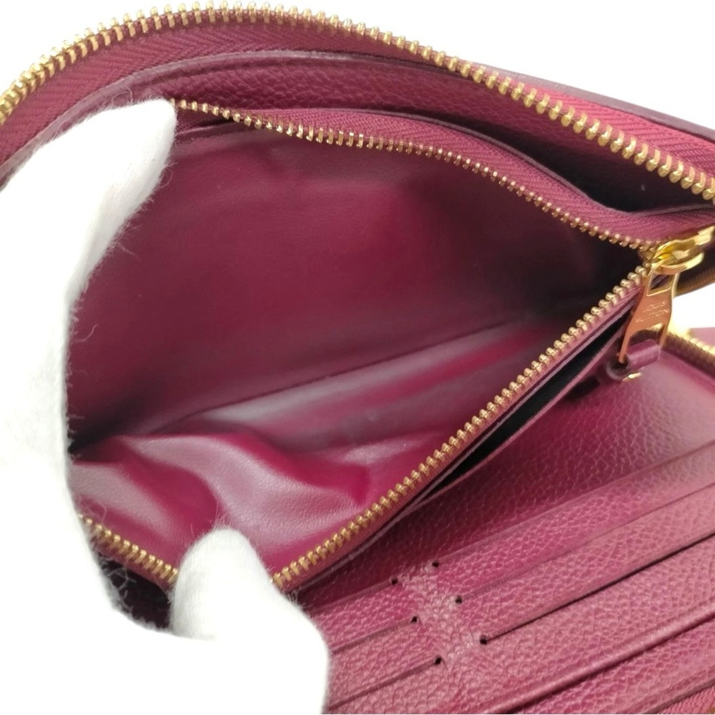 Louis Vuitton Monogram Empreinte Leather Full Zippy Wallet – Fuchsia / Purple