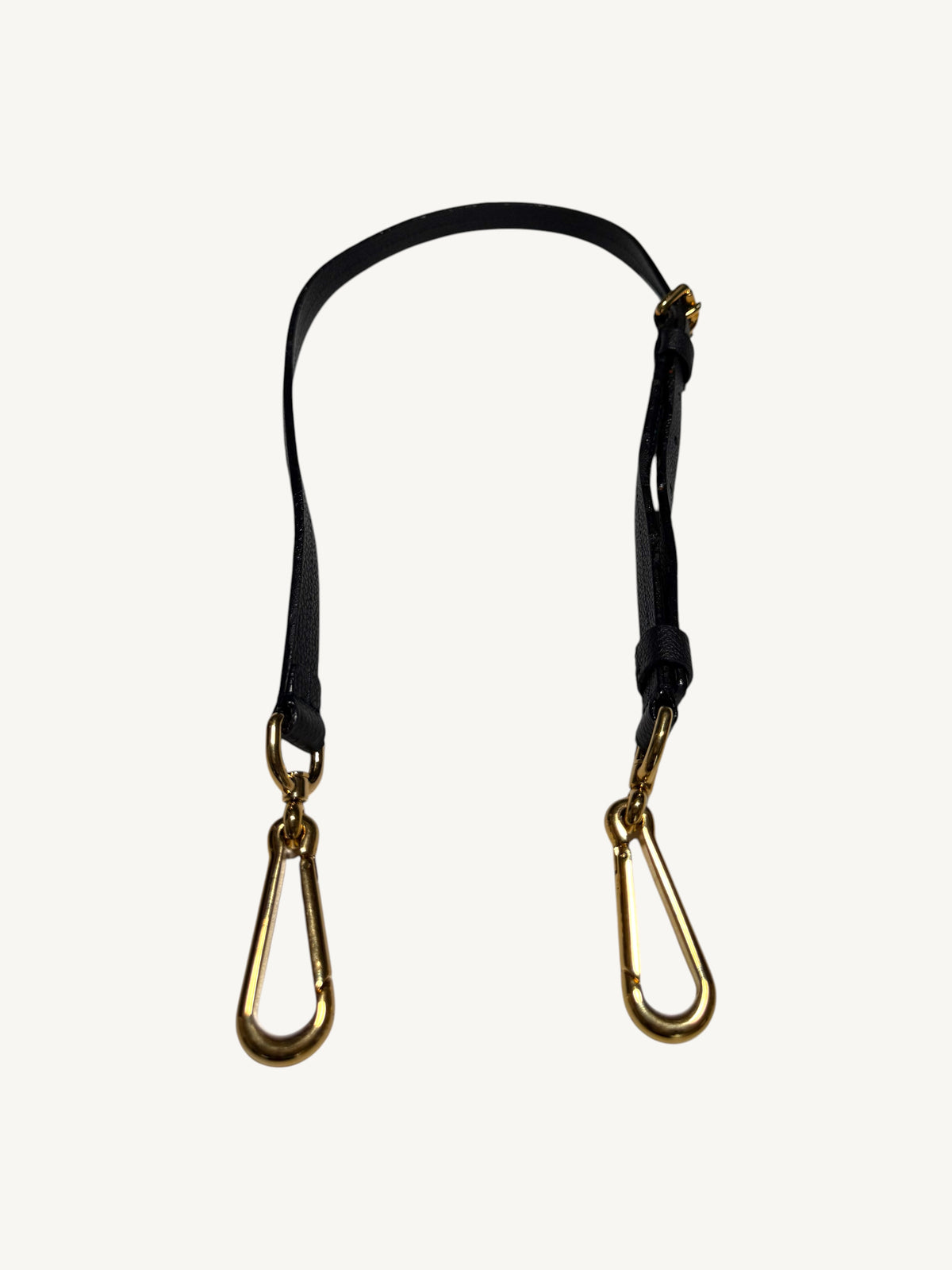Louis Vuitton Audacieuse MM Infini — original detachable adjustable leather shoulder crossbody strap with gold-tone brass clip hooks

