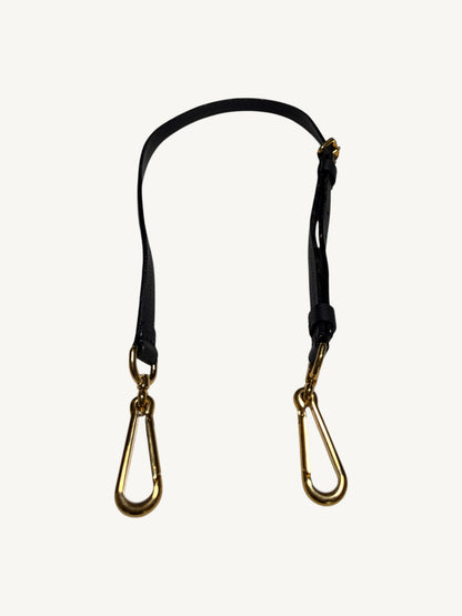 Louis Vuitton Audacieuse MM Infini — original detachable adjustable leather shoulder crossbody strap with gold-tone brass clip hooks

