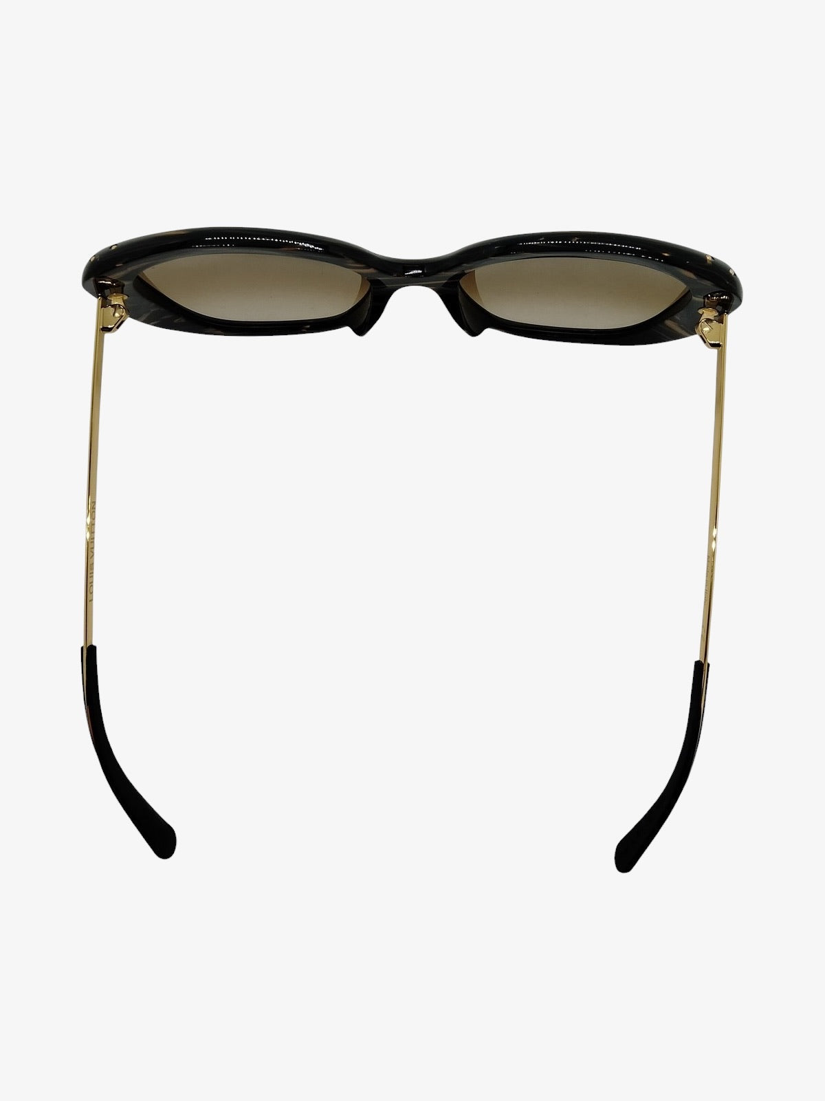 Louis Vuitton Z1127E Waimea Sunglasses — Black & Gold — Brown Gradient — Very Good Pre-Owned