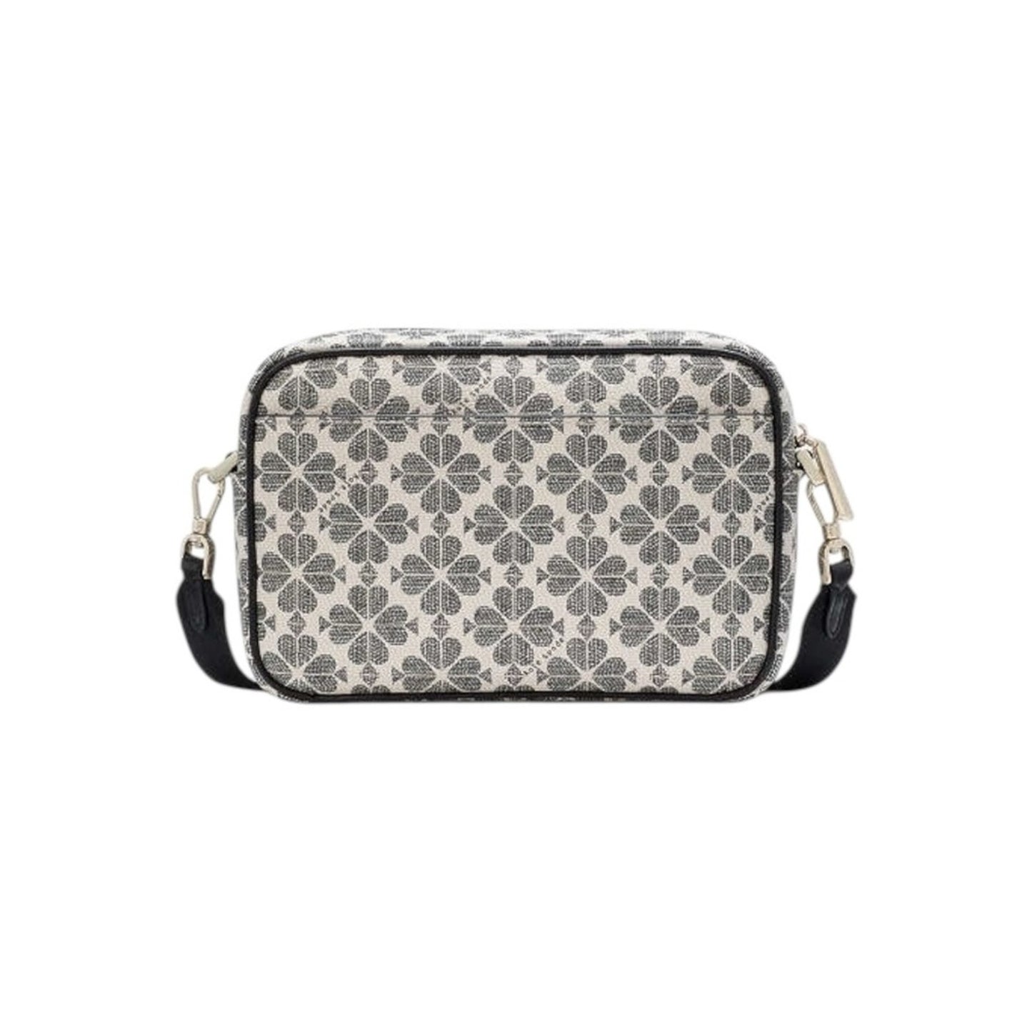 NWT Kate Spade Neutral and Black Spade Flower Camera Crossbody Bag
