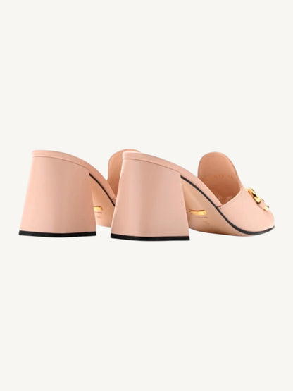 Gucci Horsebit 1953 Block Heel Mule — Blush Pink — Size 36 — New in Box