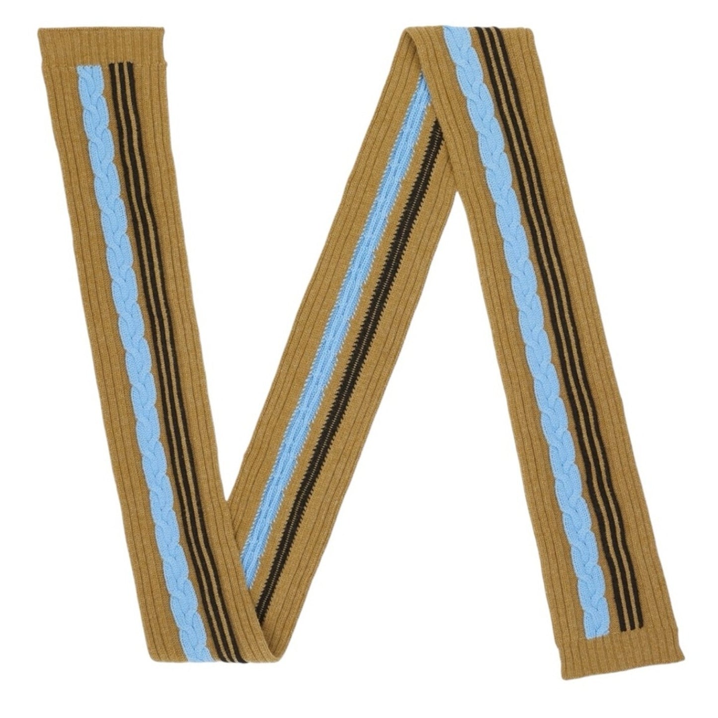 NWT Unisex Adidas x Gucci 100% Wool Cable Knit Extra Long Scarf | Made in Italy