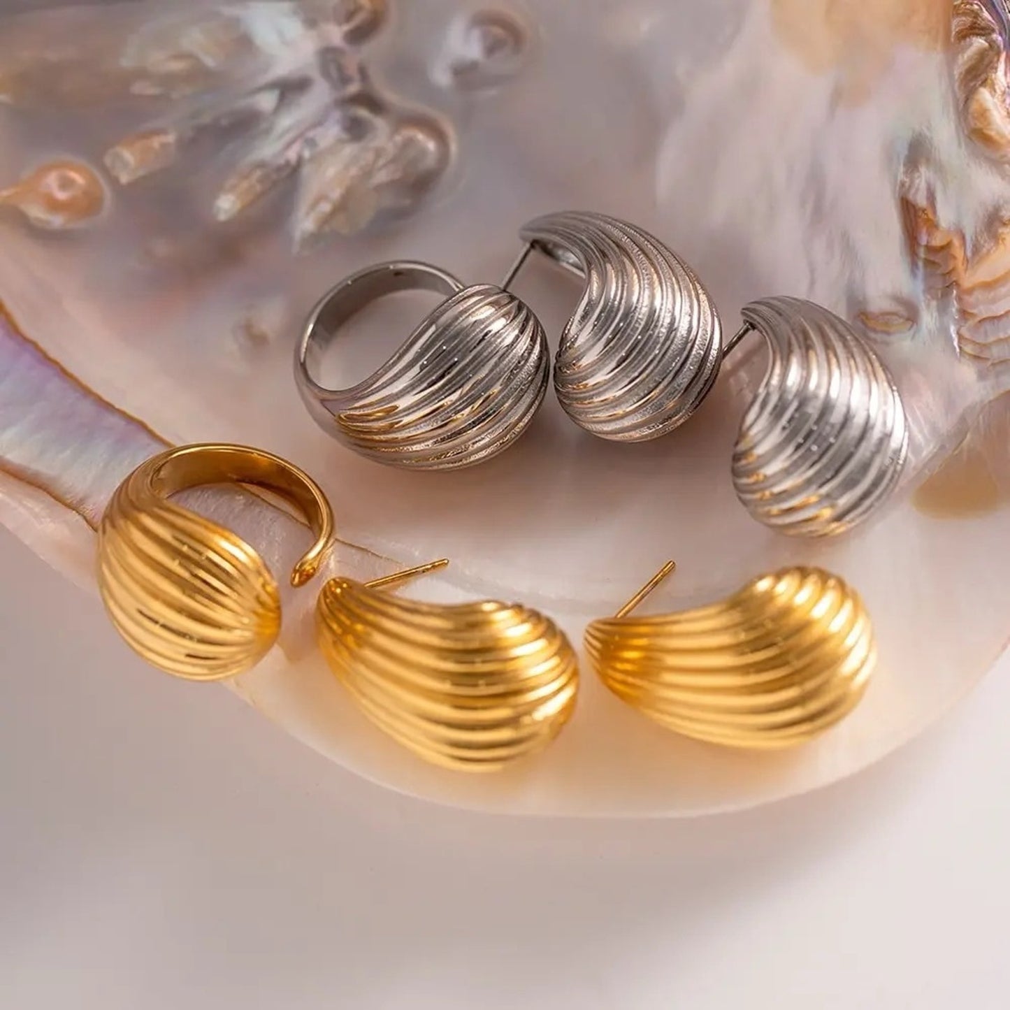 Retail $250+ MYSTERY JEWELRY BOX OF GOLD PLATED STAINLESS STEEL JEWELRY MIX