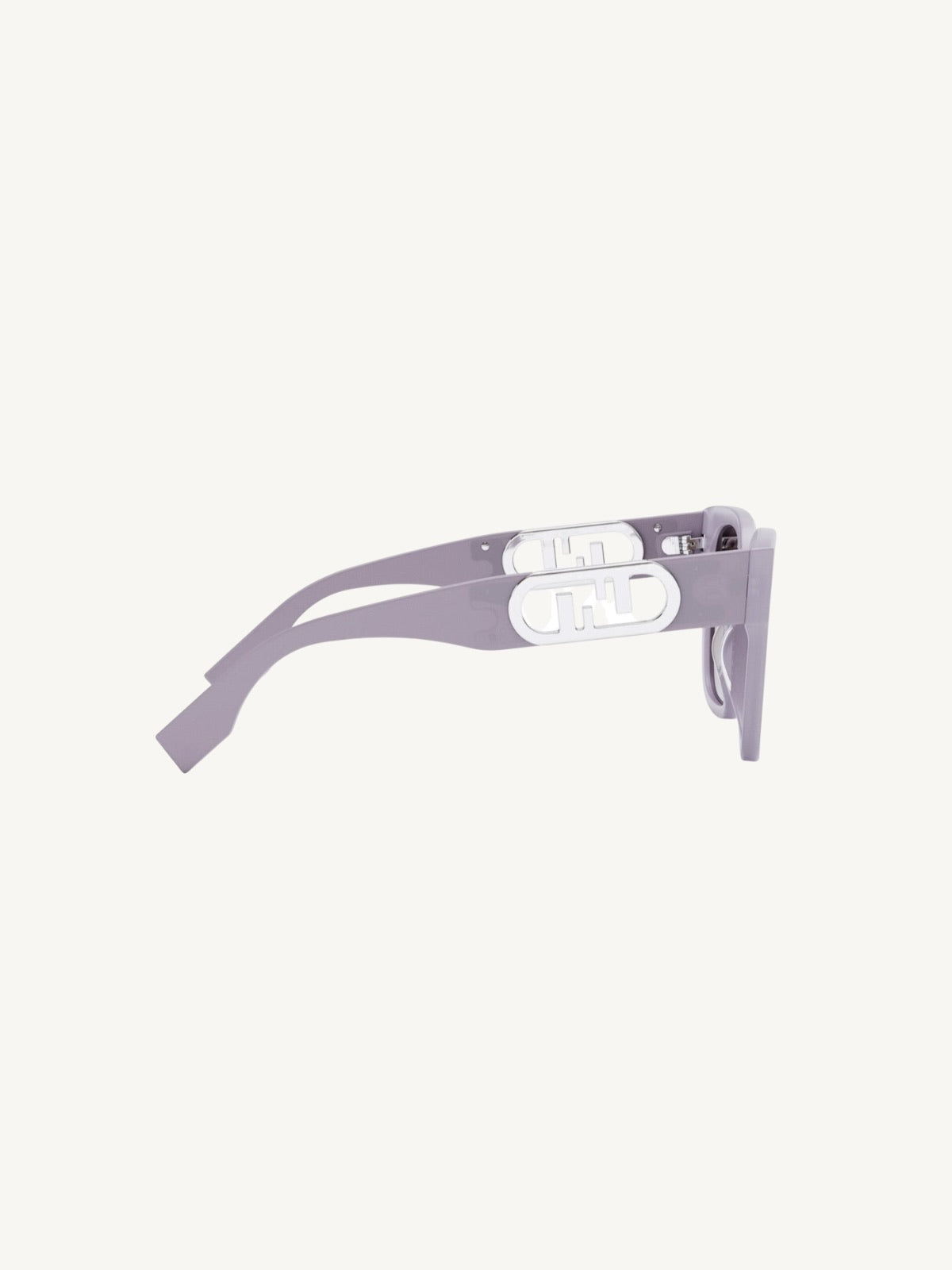 Fendi FE400631 Lavender Square Sunglasses — Gradient Brown Lenses — New