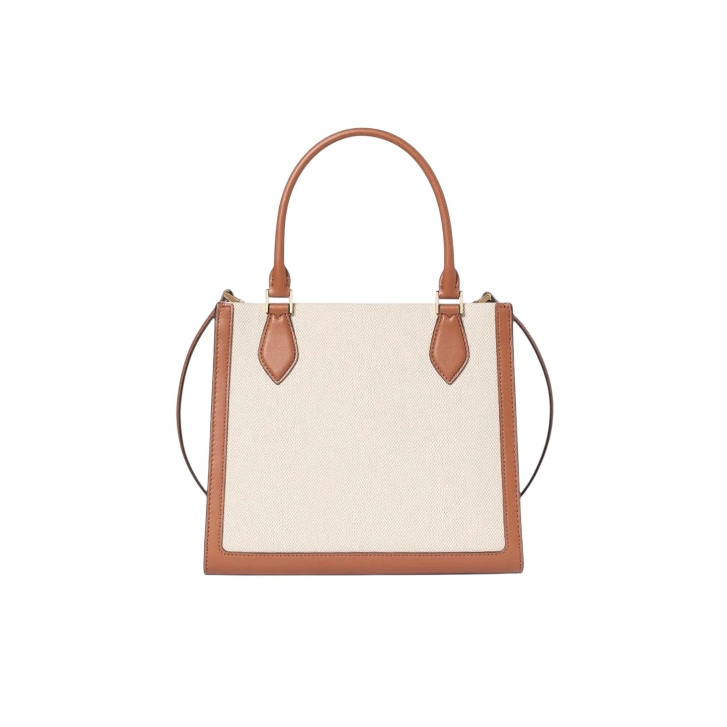 Kate Spade Ellie Canvas Small Tote Crossbody Cream Tan Logo Bag NWT