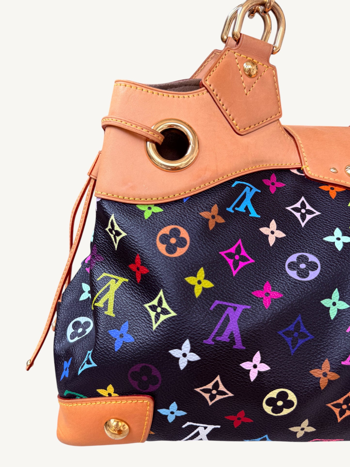 Louis Vuitton Takashi Murakami Multicolore Ursula Bag Noir | Rare 2008 Collector Handbag