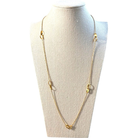 Milan Link Long Necklace – 18k PVD Gold-Plated or Stainless Steel