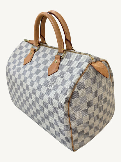 Louis Vuitton Damier Azur Speedy 30 — Excellent Pre-Owned Vintage