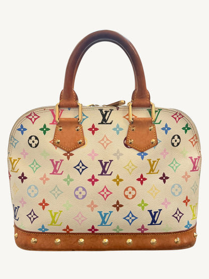 Louis Vuitton Alma MM — Multicolor White Monogram | Murakami Collaboration