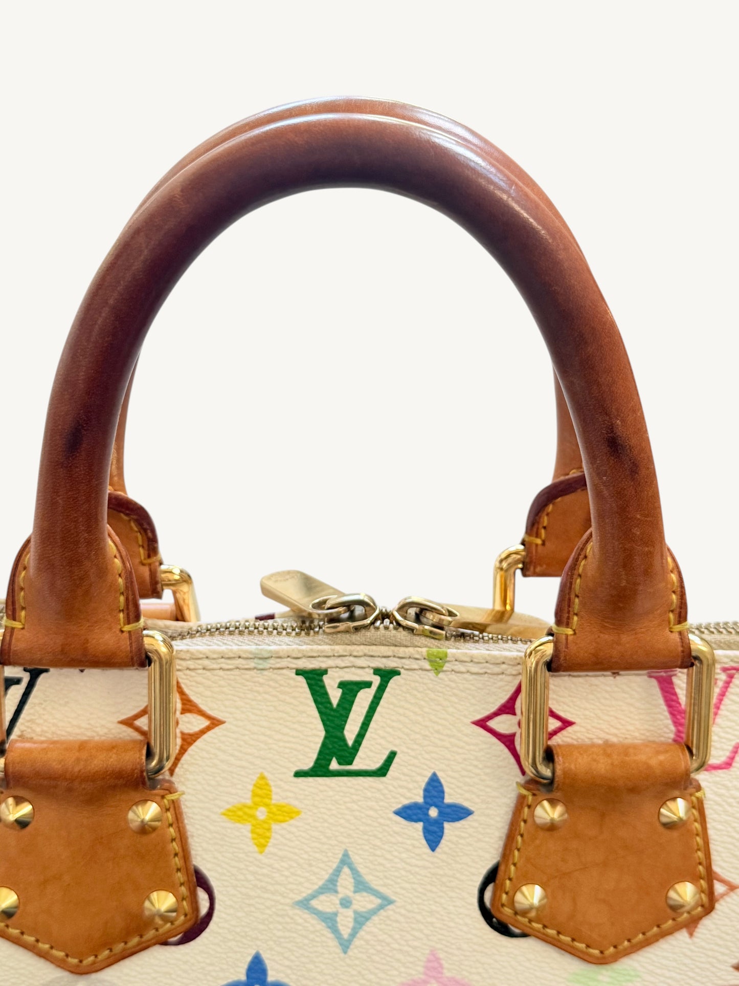 Louis Vuitton Alma MM — Multicolor White Monogram | Murakami Collaboration