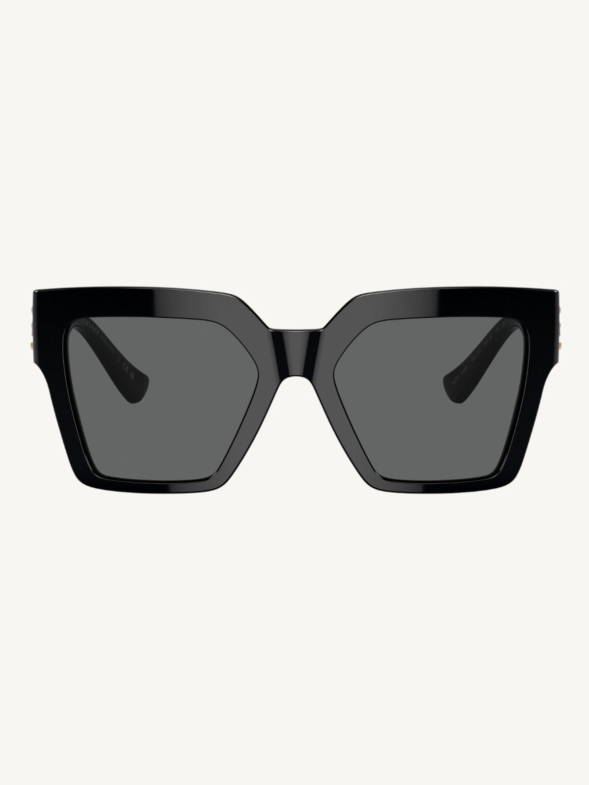 Versace VE4458 Black Butterfly Sunglasses — Gold Medusa — New Full Set