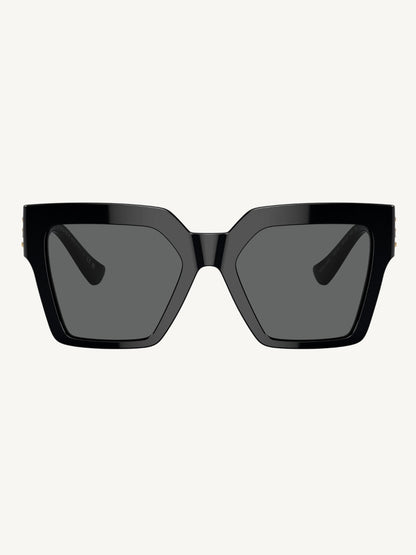 Versace VE4458 Black Butterfly Sunglasses — Gold Medusa — New Full Set