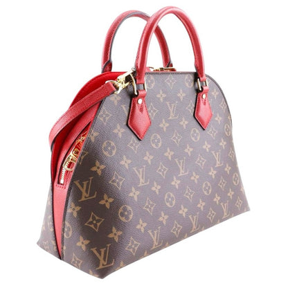 Like New Rare Louis Vuitton Alma B’N’B Monogram Cerise Red | LV Dome Satchel