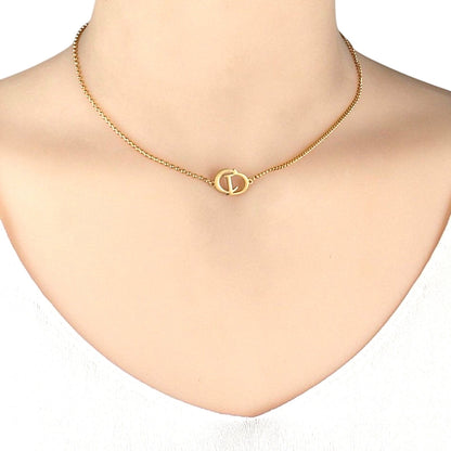 Gold Plated Stainless Steel 3 Piece Set Necklace, Bracelet, and Earrings