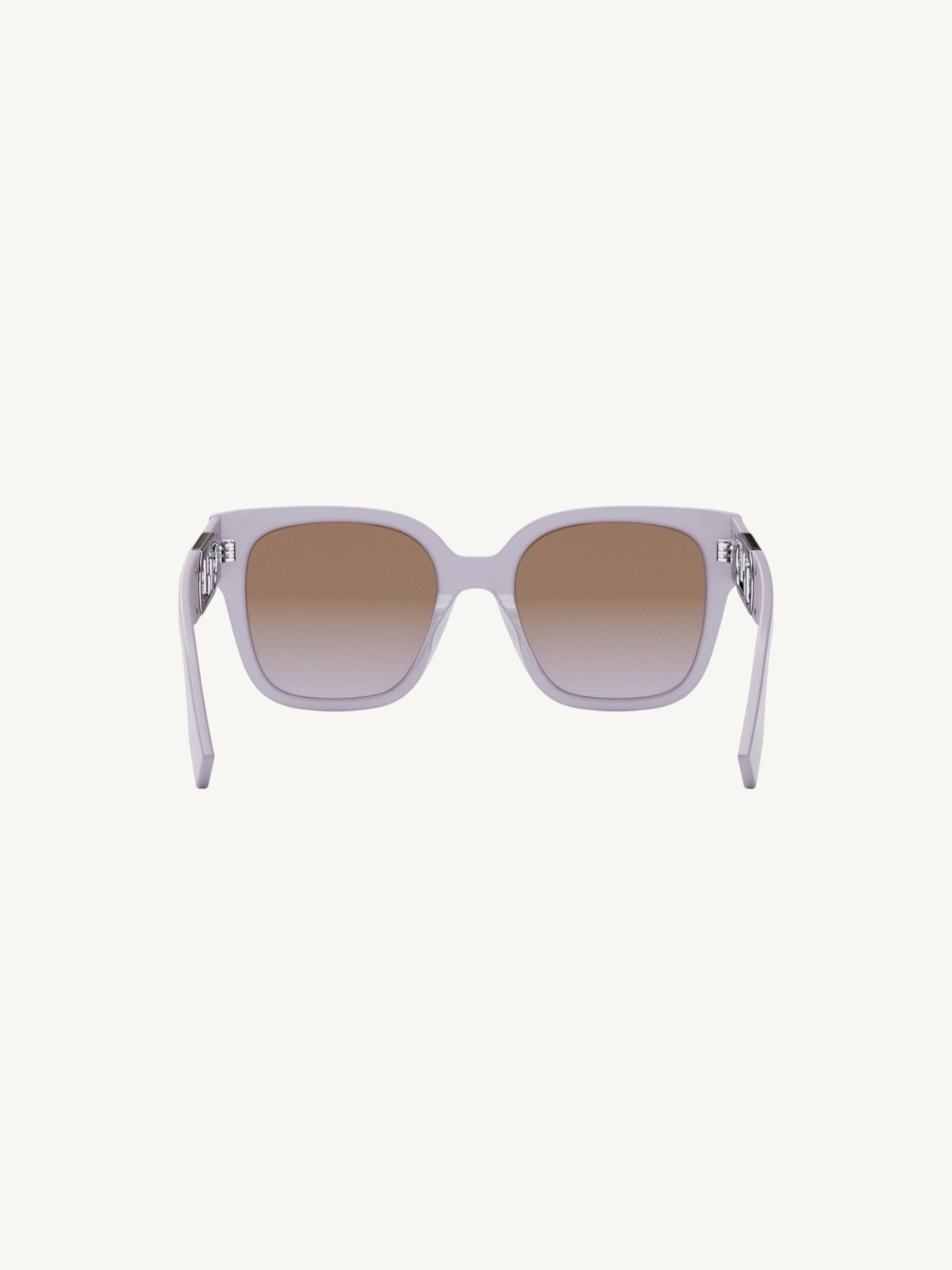Fendi FE400631 Lavender Square Sunglasses — Gradient Brown Lenses — New