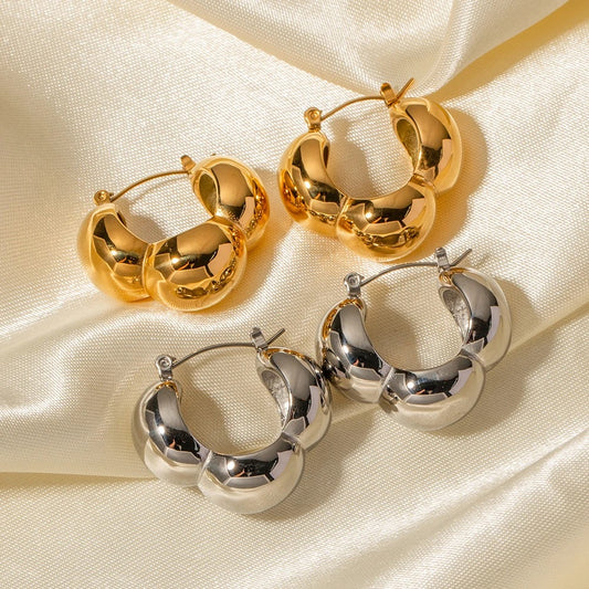 Silhouette Hoop Earrings