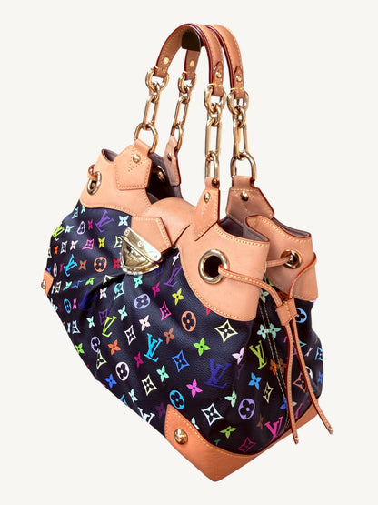 Louis Vuitton Takashi Murakami Multicolore Ursula Bag Noir | Rare 2008 Collector Handbag