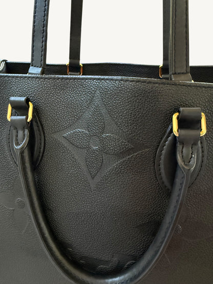 Louis Vuitton Monogram Empreinte On The Go GM — Noir — Excellent Like New