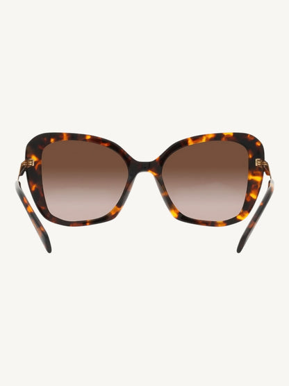 Prada SPR 03Y Tortoise Butterfly Sunglasses — Gold Temple — New Full Set