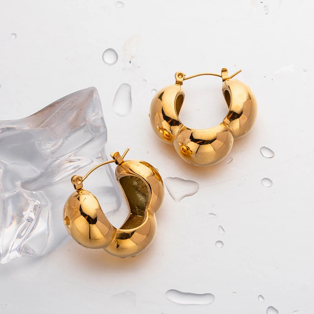 Silhouette Hoop Earrings