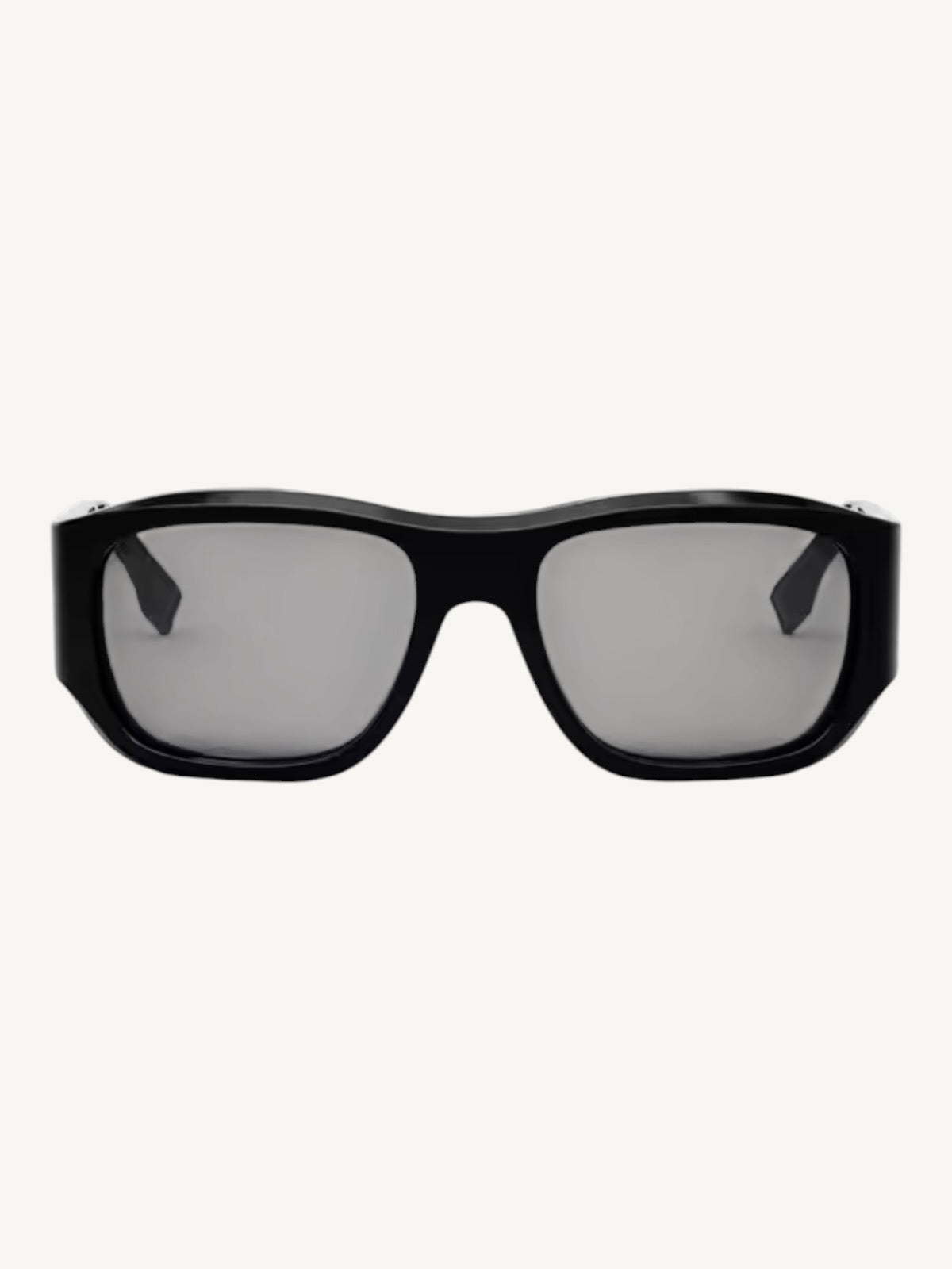Fendi FE40117I Rectangle Sunglasses — Black Acetate / Smoke Lenses — New