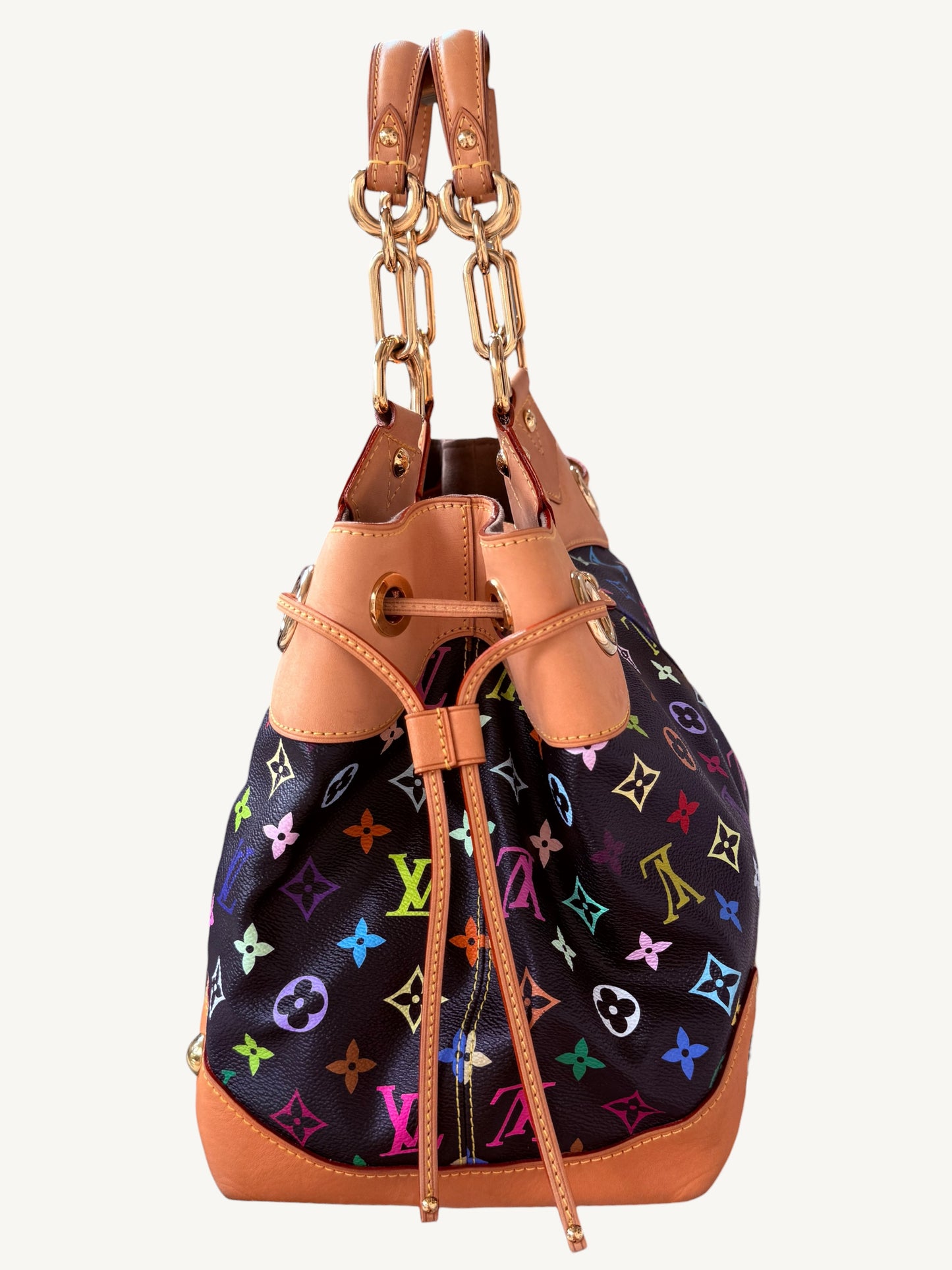 Louis Vuitton Takashi Murakami Multicolore Ursula Bag Noir | Rare 2008 Collector Handbag