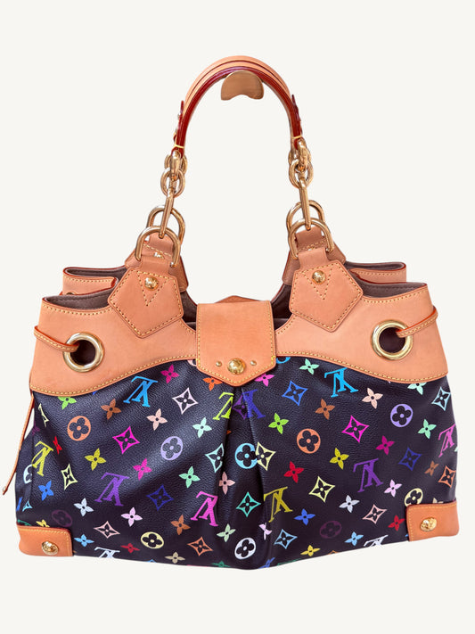Louis Vuitton Takashi Murakami Multicolore Ursula Bag Noir | Rare 2008 Collector Handbag