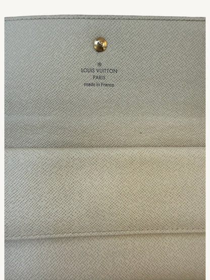 Louis Vuitton Damier Azur Portefeuille International Long Wallet — Cream — Excellent Pre-Owned