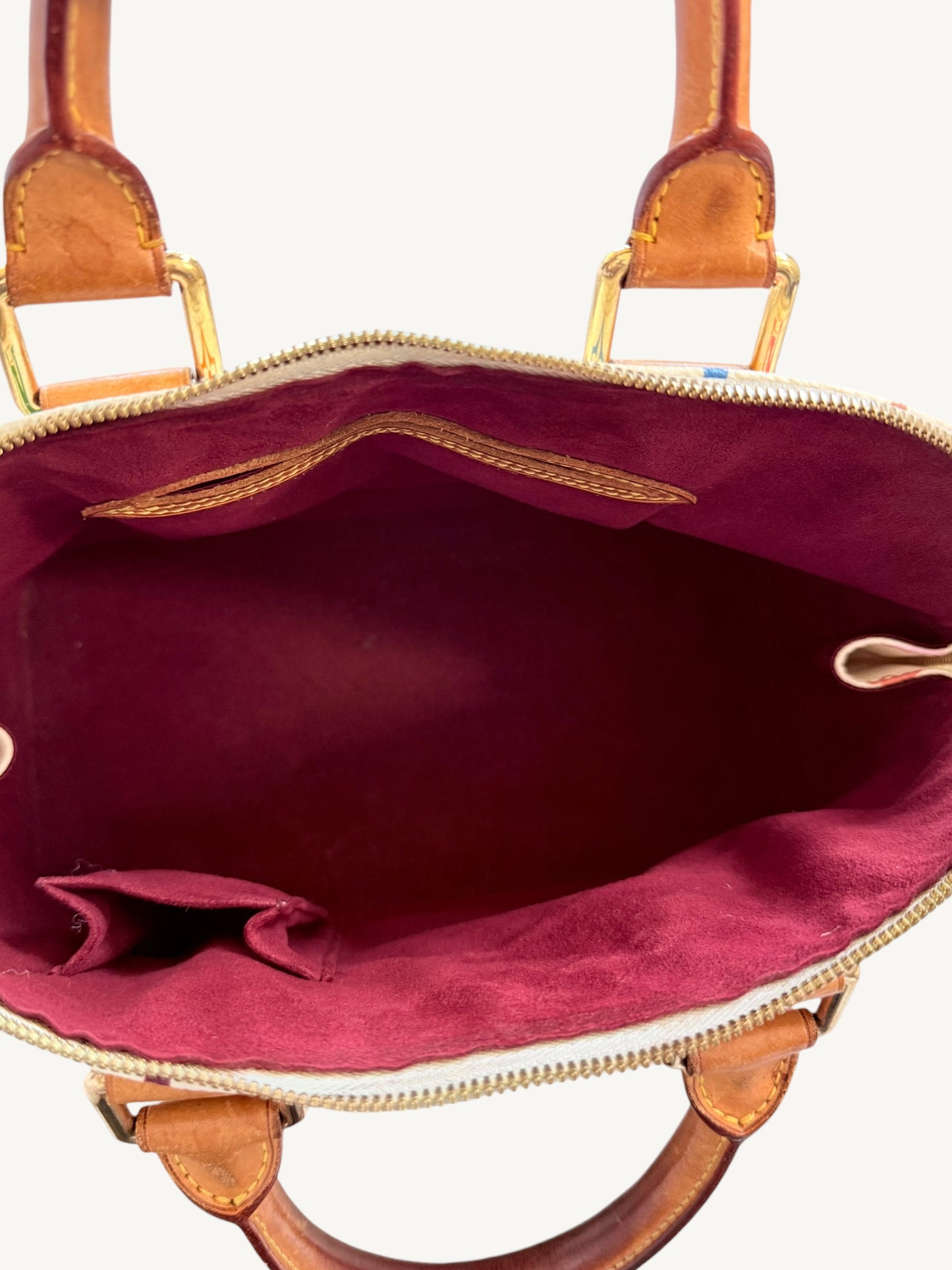 Louis Vuitton Alma MM — Multicolor White Monogram | Murakami Collaboration