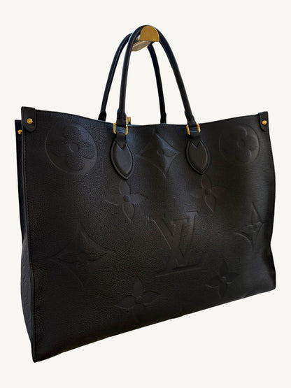 Louis Vuitton Monogram Empreinte On The Go GM — Noir — Excellent Like New