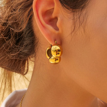 Silhouette Hoop Earrings