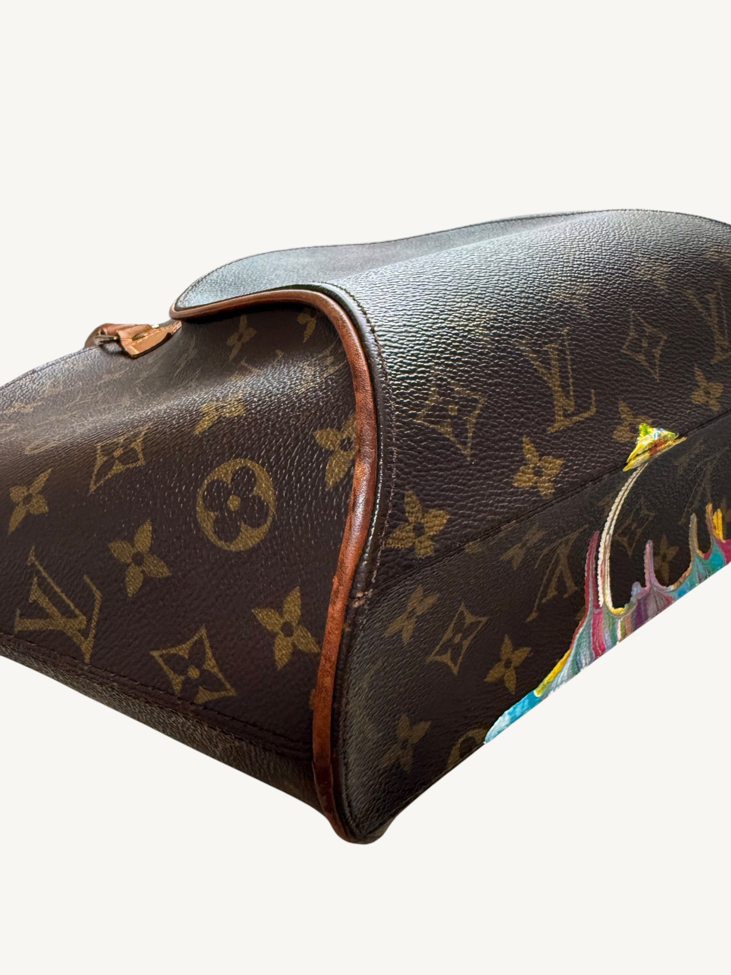 Louis Vuitton Ellipse MM Monogram Custom Hand-Painted Art Bag – Vintage 1998