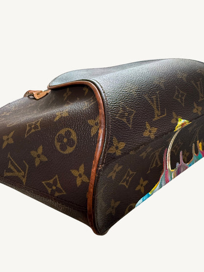 Louis Vuitton Ellipse MM Monogram Custom Hand-Painted Art Bag – Vintage 1998