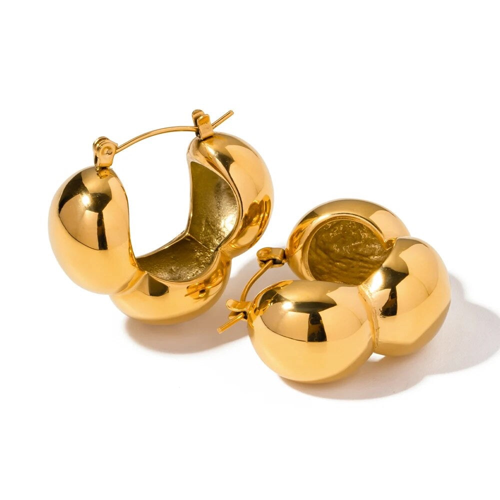 Silhouette Hoop Earrings