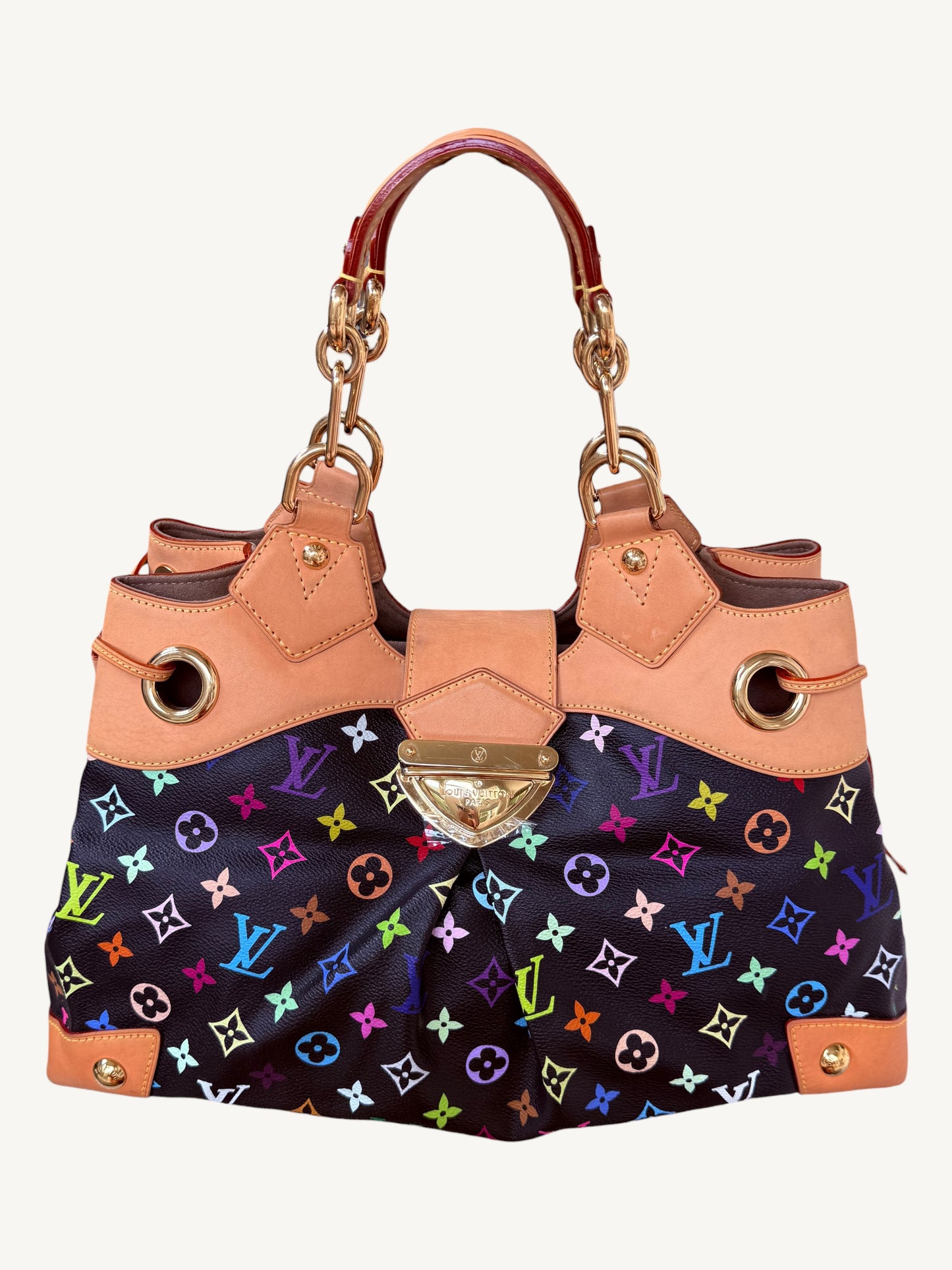 Louis Vuitton Takashi Murakami Multicolore Ursula Bag Noir | Rare 2008 Collector Handbag