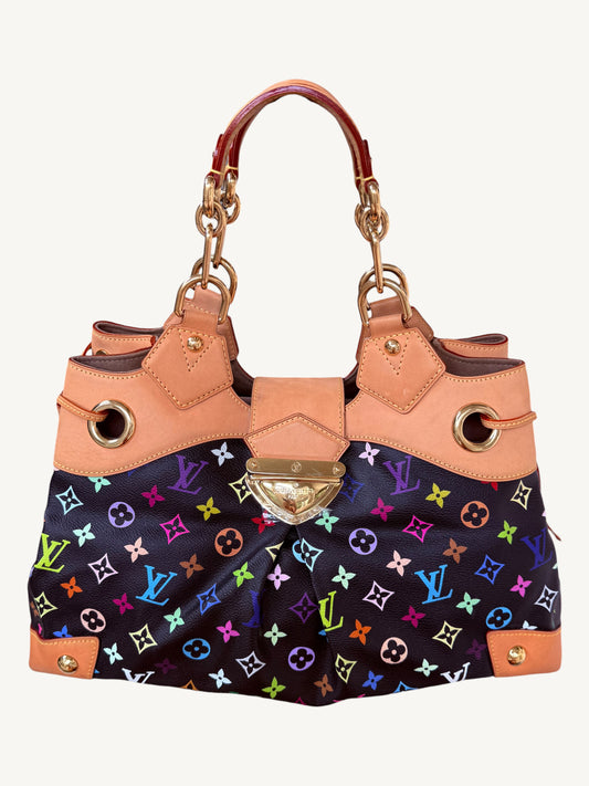 Louis Vuitton Takashi Murakami Multicolore Ursula Bag Noir | Rare 2008 Collector Handbag