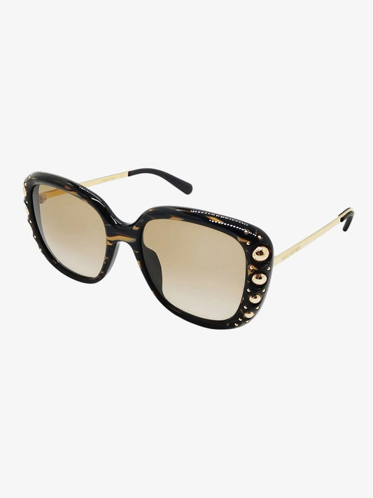 Louis Vuitton Z1127E Waimea Sunglasses — Black & Gold — Brown Gradient — Very Good Pre-Owned