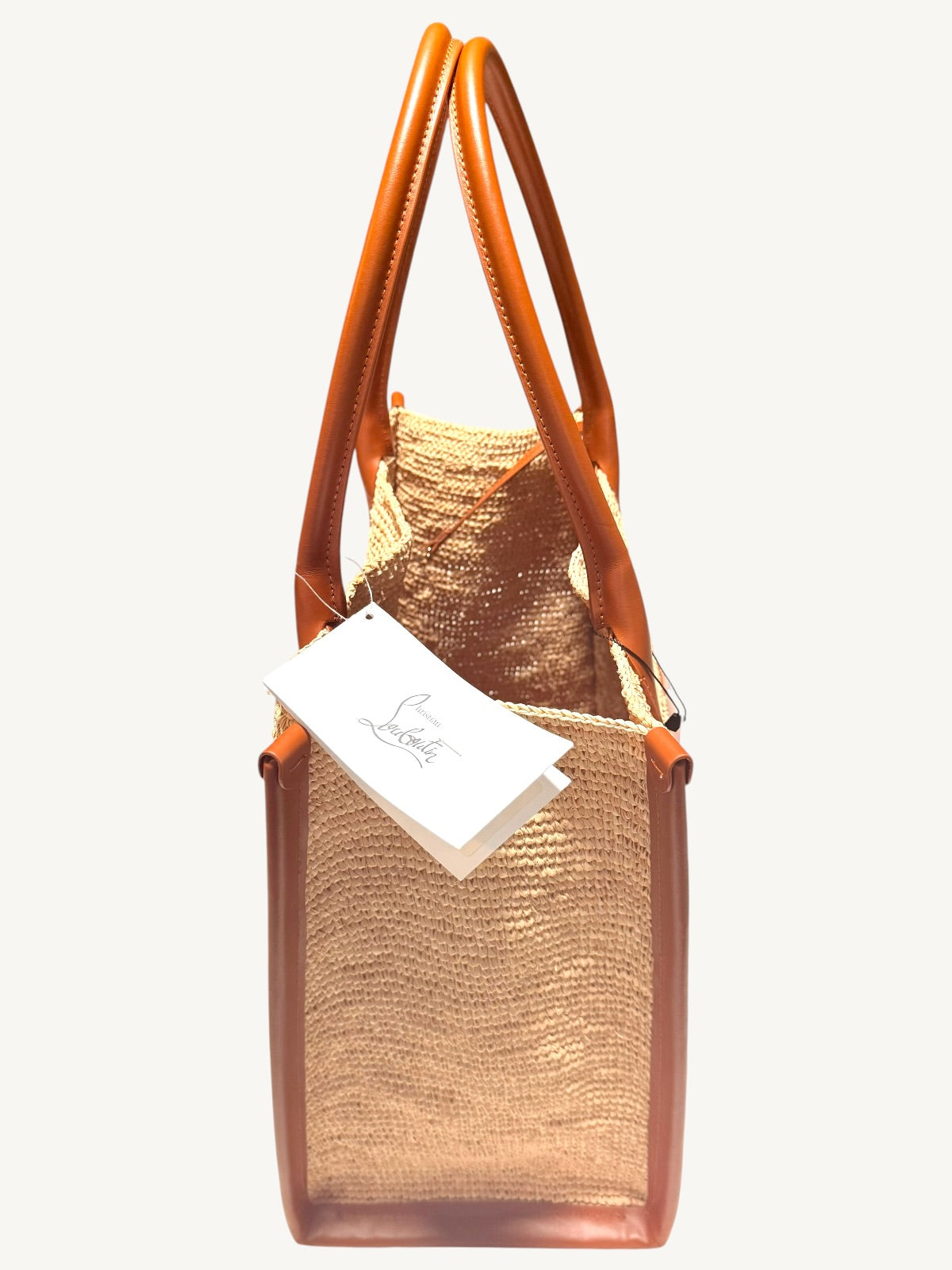 Christian Louboutin By My Side Large Tote structured flat leather shoulder handles detail