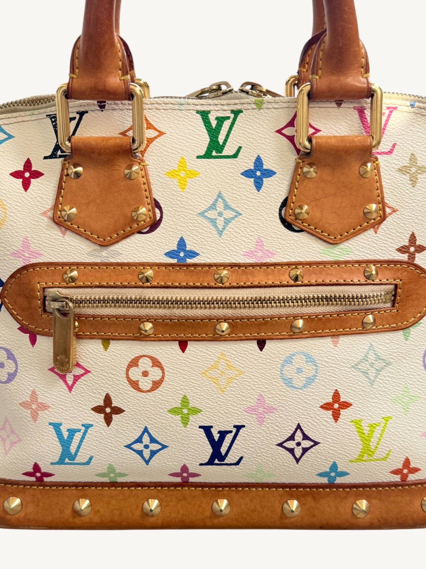 Louis Vuitton Alma MM — Multicolor White Monogram | Murakami Collaboration