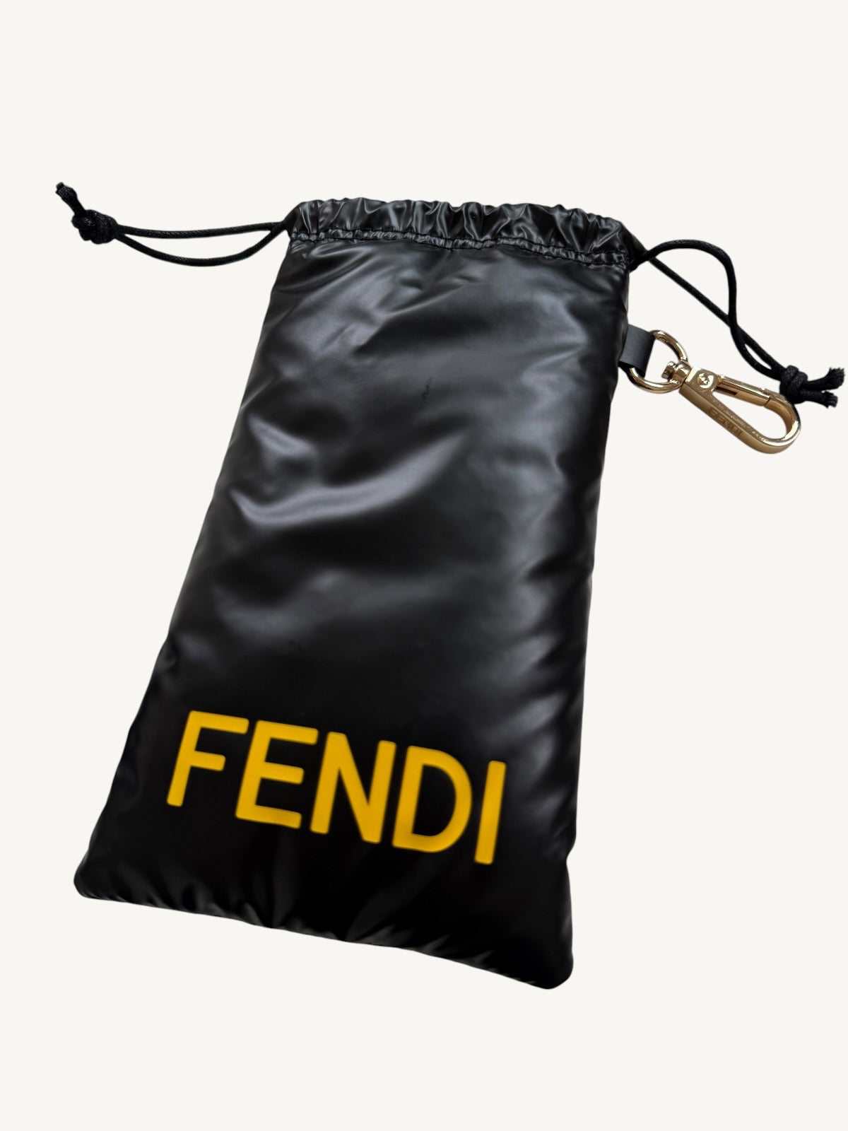 Fendi FE40117I Rectangle Sunglasses — Black Acetate / Smoke Lenses — New