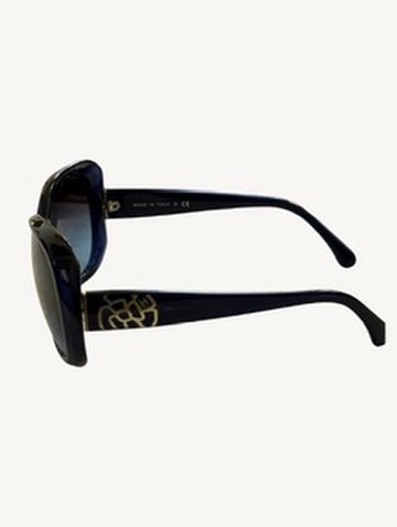 Chanel 5248-A Camellia Oversized Butterfly Sunglasses — Navy Blue — Full Set