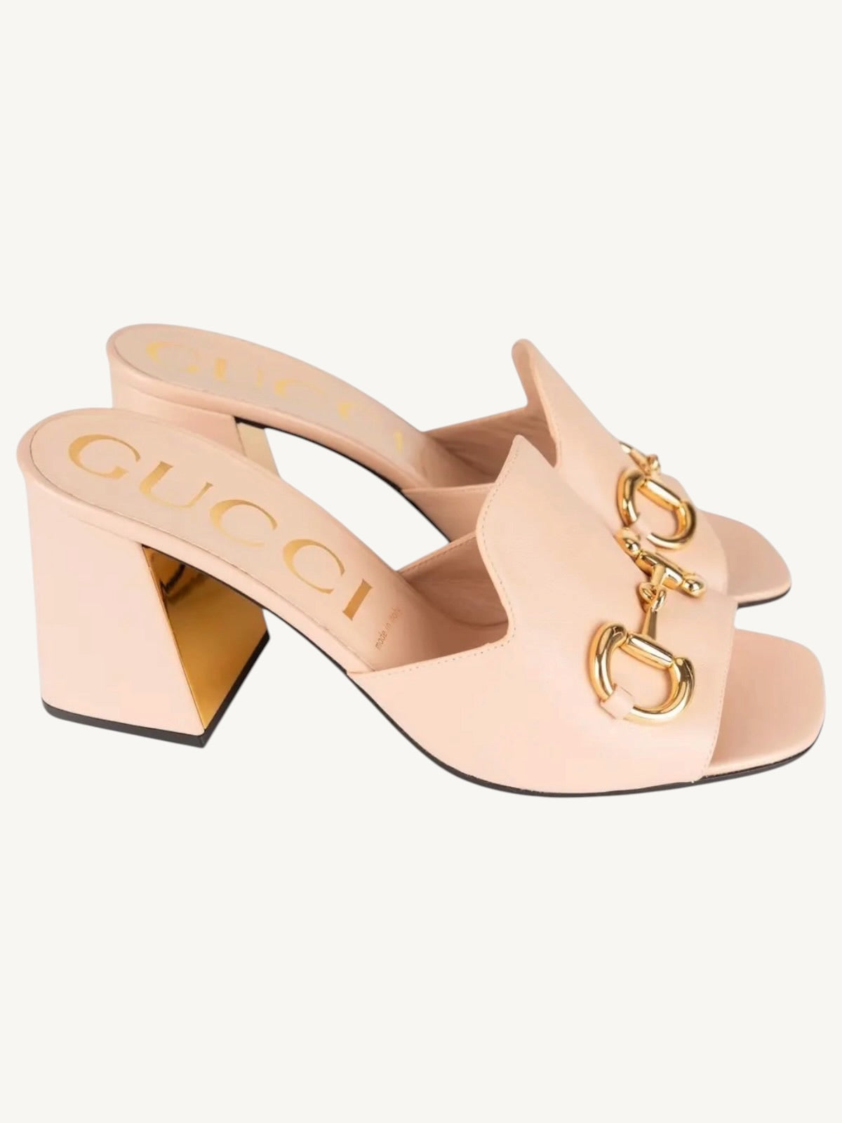 Gucci Horsebit 1953 Block Heel Mule — Blush Pink — Size 36 — New in Box