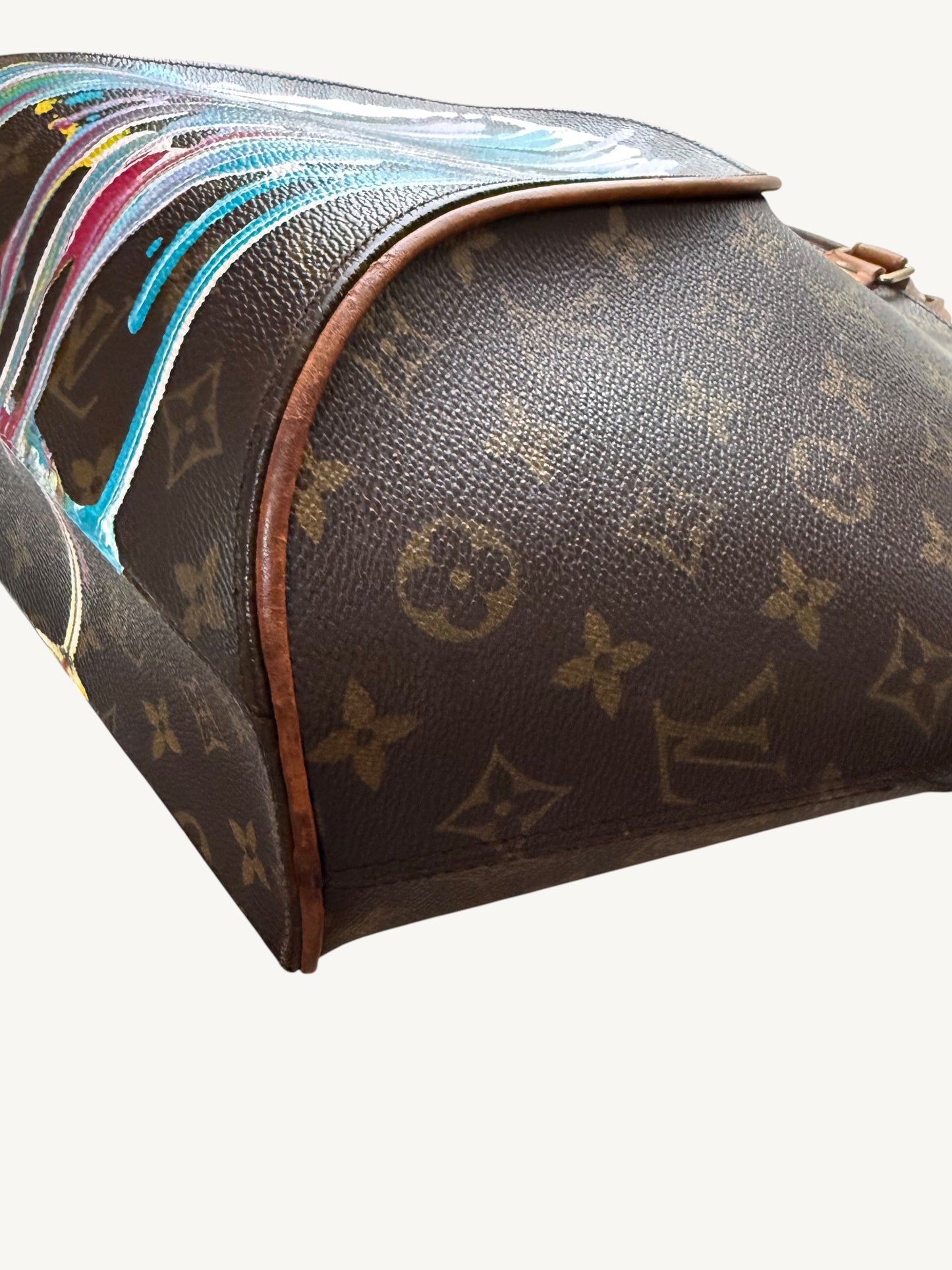 Louis Vuitton Ellipse MM Monogram Custom Hand-Painted Art Bag – Vintage 1998