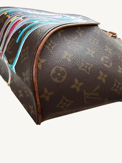 Louis Vuitton Ellipse MM Monogram Custom Hand-Painted Art Bag – Vintage 1998