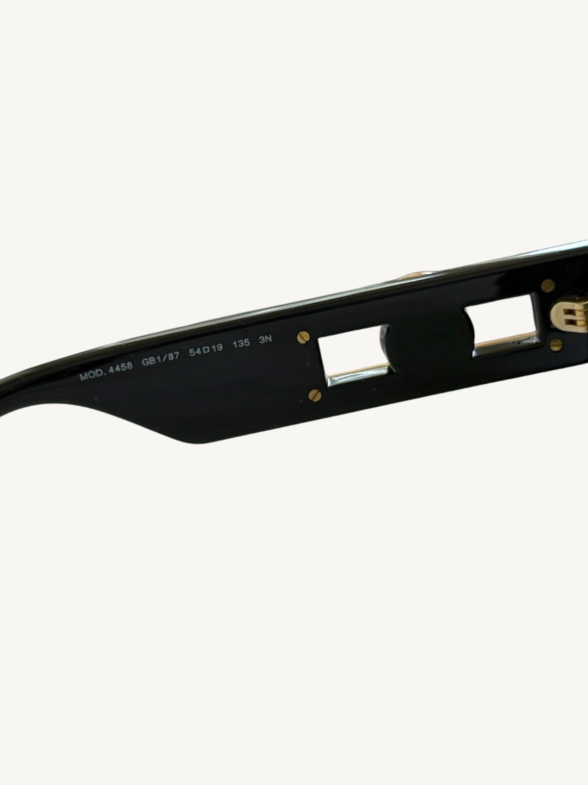 Versace VE4458 Black Butterfly Sunglasses — Gold Medusa — New Full Set